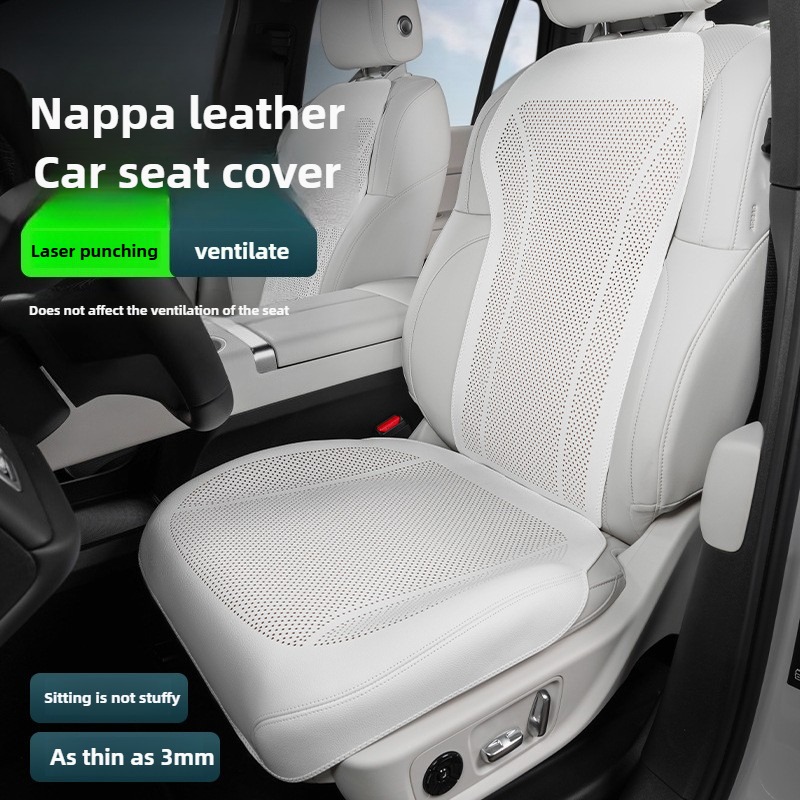Leather Car Seat Covers Full Set Universal - تنفس نابا الجلود مقعد السيارة يغطي