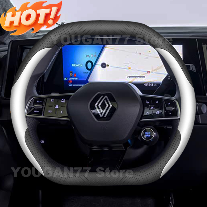 Car Steering Wheel Cover Anti Slip Breathable - غطاء عجلة قيادة السيارة من الجلد