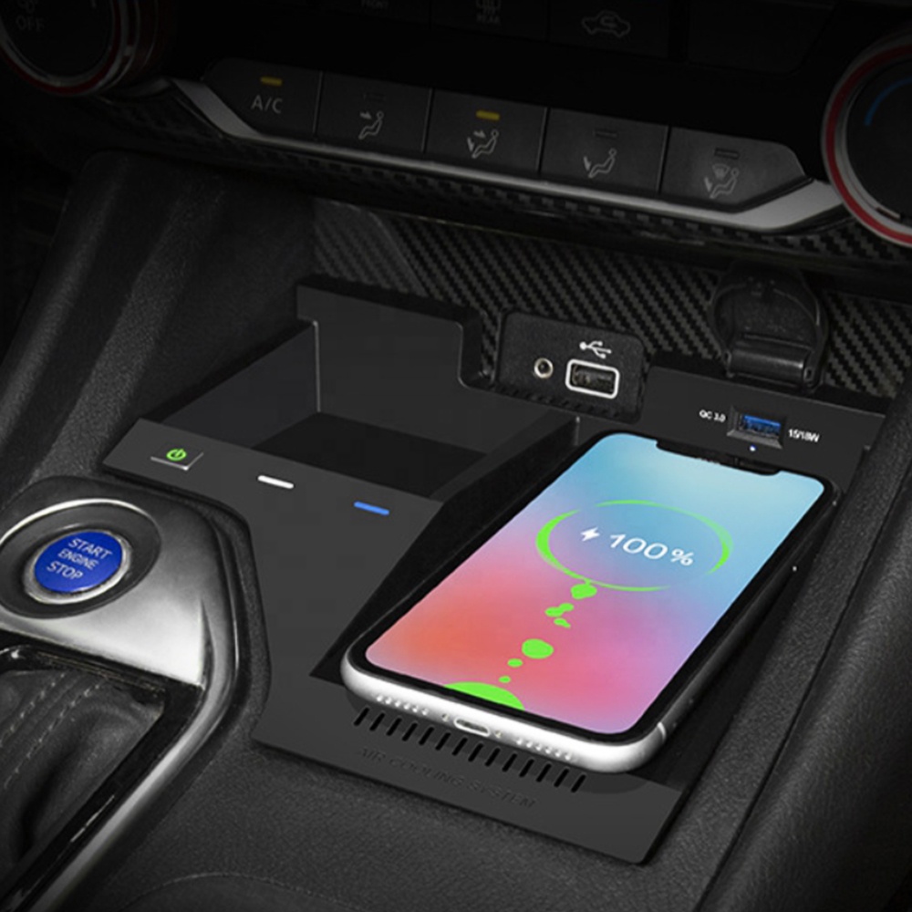 حامل هاتف للسيارة مع شاحن لاسل - مراجعة Wireless Car Charger Mount Fast Charging وسعره