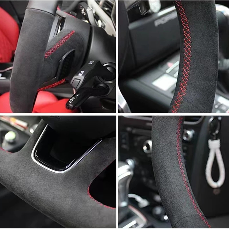 تخصيص عجلة توجيه سيارة غطاء ال - مراجعة Car Steering Wheel Cover Anti Slip Breathable وسعره