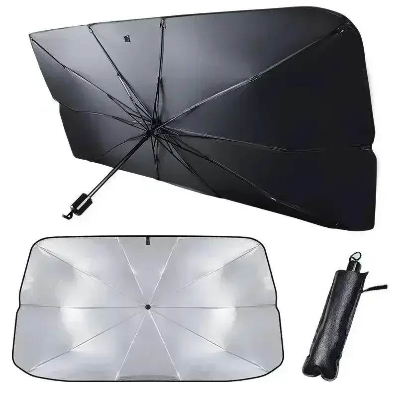 مظلة شمسية للسيارة قابلة للطي  - مراجعة Car Sunshade Windshield Umbrella Foldable وسعره
