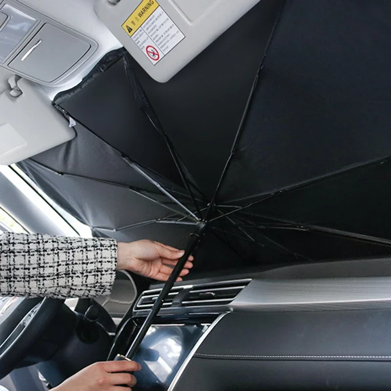 مظلة شمسية قابلة للطي للزجاج ا - مراجعة Car Sunshade Windshield Umbrella Foldable وسعره