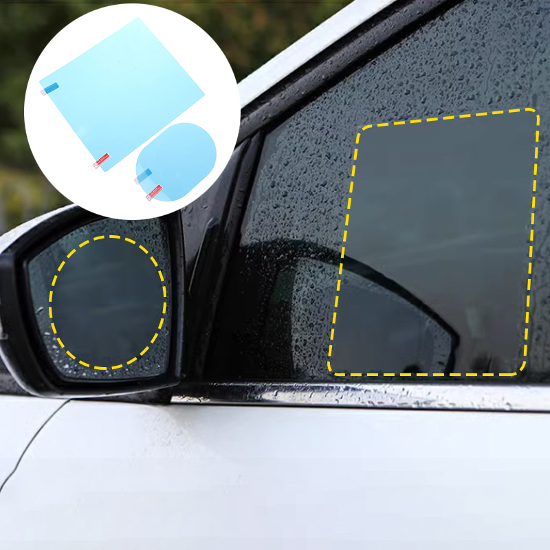 4 قطع من ملصقات حماية المرايا  - مراجعة Anti Glare Car Rearview Mirror Film وسعره
