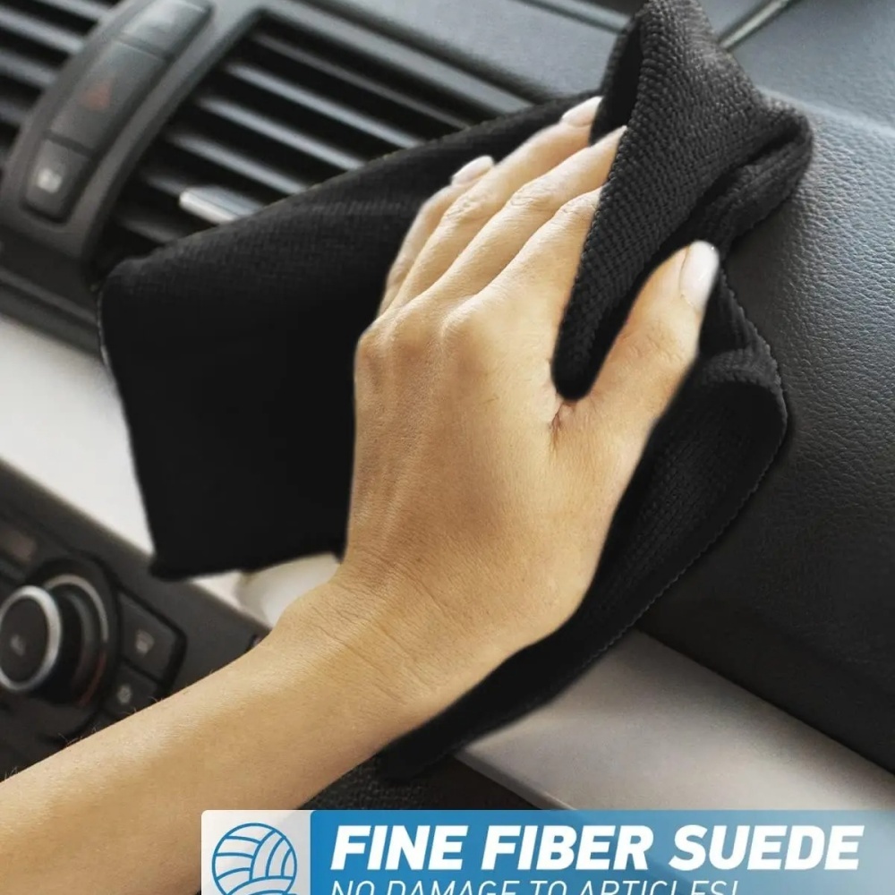 قطعة قماش تنظيف سوداء من الألي - مراجعة Microfiber Car Drying Towel Super Absorbent وسعره