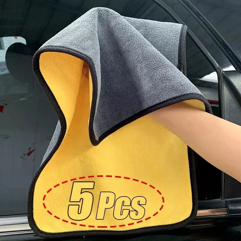 1/3/5 قطعة منشفة من الألياف ال - مراجعة Microfiber Car Drying Towel Super Absorbent وسعره