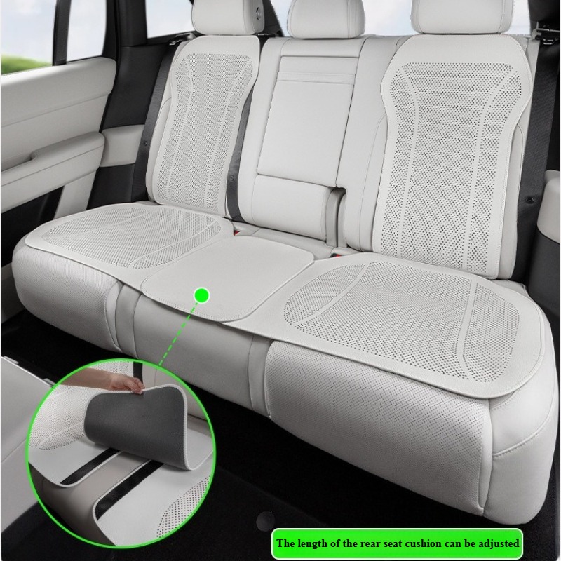 تنفس نابا الجلود مقعد السيارة  - مراجعة Leather Car Seat Covers Full Set Universal وسعره