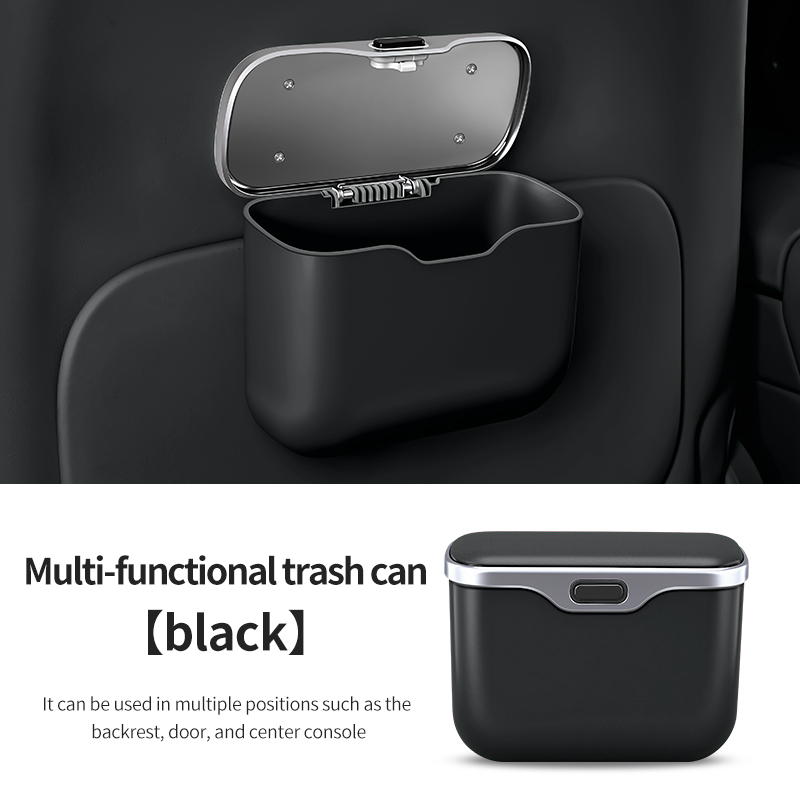 سلة مهملات للسيارة بغطاء مبتكر - مراجعة Waterproof Car Trash Can With Lid وسعره