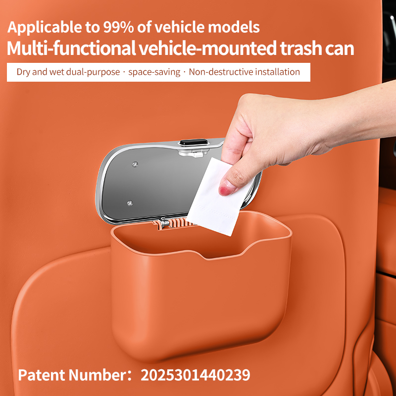 سلة مهملات للسيارة بغطاء مبتكر - مراجعة Waterproof Car Trash Can With Lid وسعره