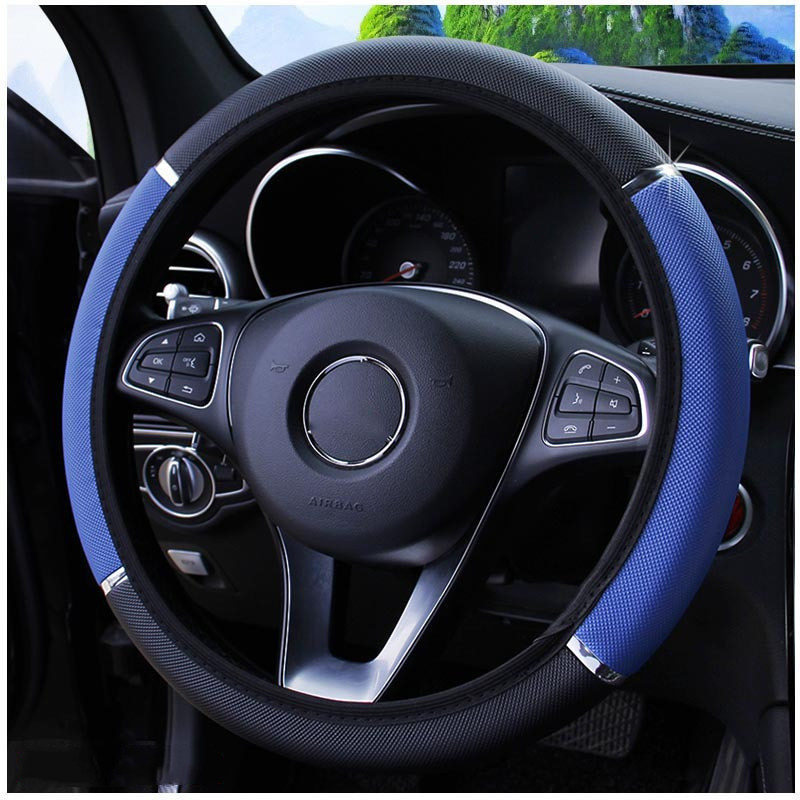 أغطية عجلة قيادة جديدة مضادة ل - مراجعة Car Steering Wheel Cover Anti Slip Breathable وسعره
