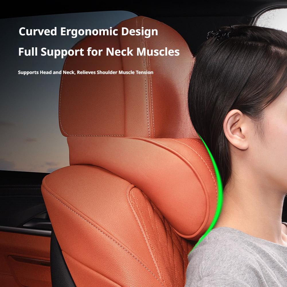 وسادة مسند رأس فاخرة للسيارة م - مراجعة Memory Foam Car Neck Pillow Lumbar Support وسعره
