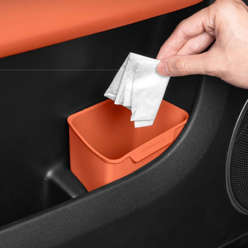 سلة مهملات عالمية للسيارة، صند - مراجعة Waterproof Car Trash Can With Lid وسعره